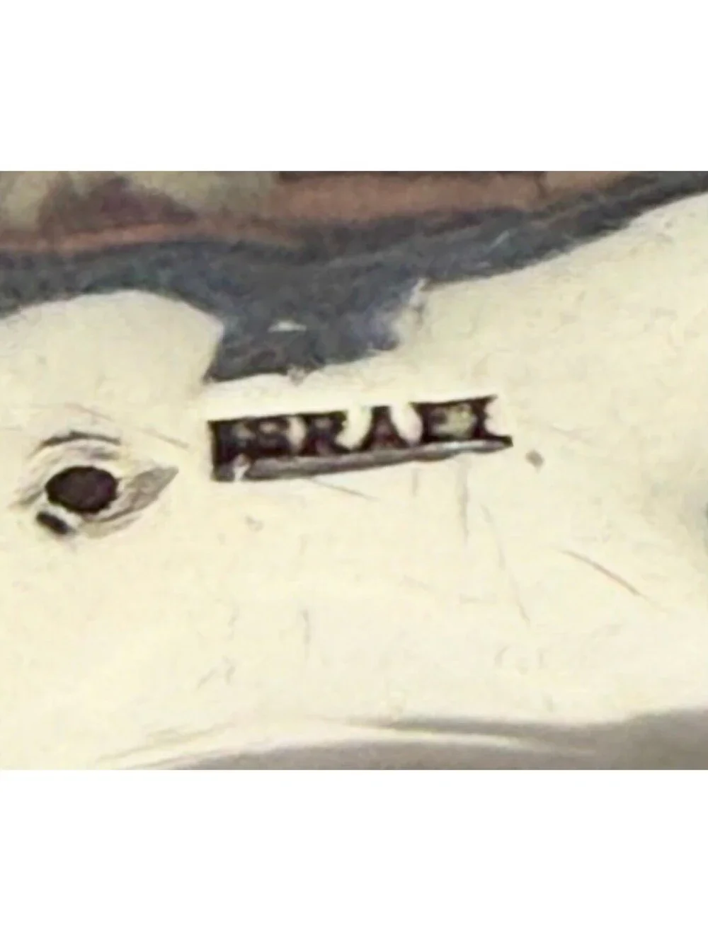 Israeli Silver & Black Leather Wrap Cuff Bracelet with Freshwater Pearl